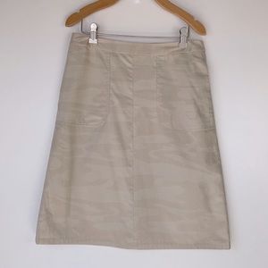 Banana Republic Light Tan Camo Skirt